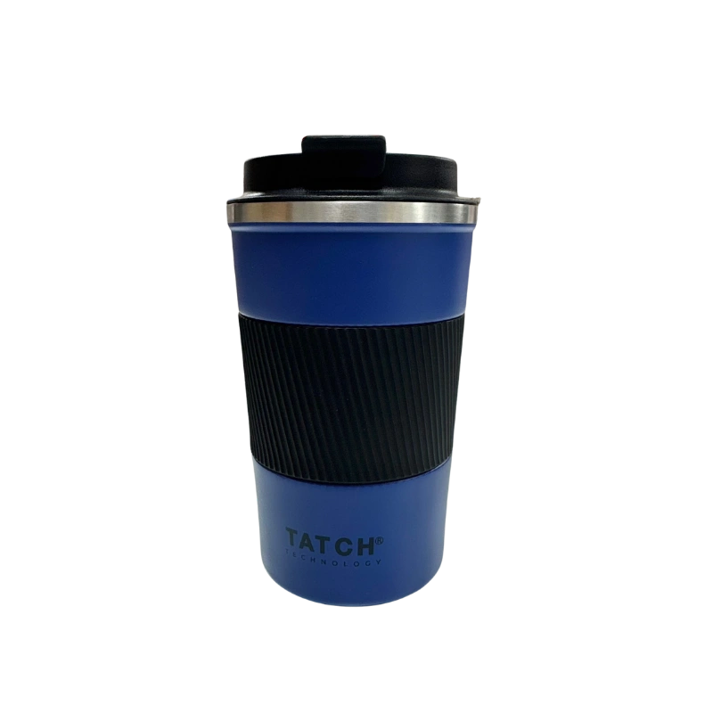 TATCH GW-C007 Mug à Café 380 ml – Tasse Isotherme Inox 304 avec Couvercle Anti-Fuite et Poignée Antidérapante