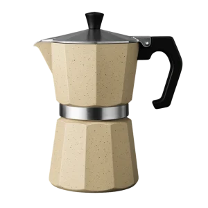 TATCH KS900 Cafetière Italienne Granit 9 Tasses – Élégante, Robuste