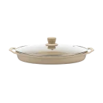 TATCH OR5024 – Poissonnière Granit avec Couvercle en Verre Trempé