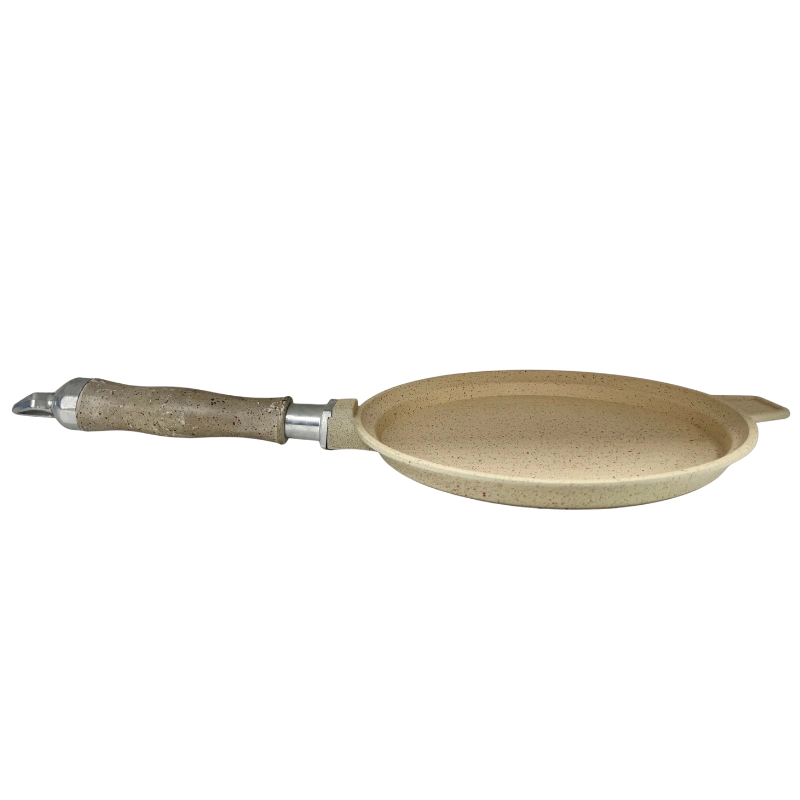 TATCH CP2415C – Poêle Céramique 24 cm El Harcha Beige Granit avec Manche Amovible