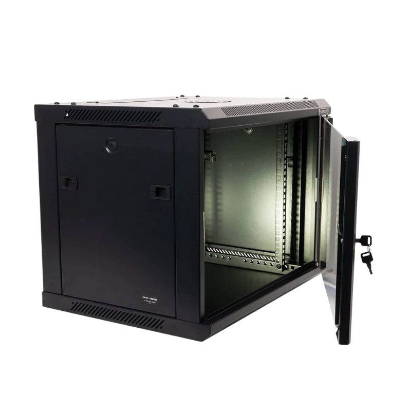 XLEADER 19 Pouces – Armoire Murale Réseau 7 Unités (7U), Acier Renforcé, Porte Vitrée Sécurisée & Ventilation Optimisée