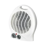 King D’Home 02APSF2000N – Chauffage Électrique Soufflant 2000 W, 2 Vitesses + Ventilation, Compact & Blanc