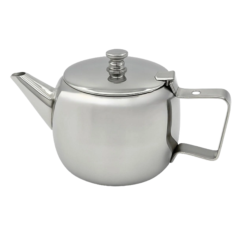 Bonomi TP-03 Théière 0.37L Inox Ronde – Design Élégant, Durable et Parfaite pour le Thé