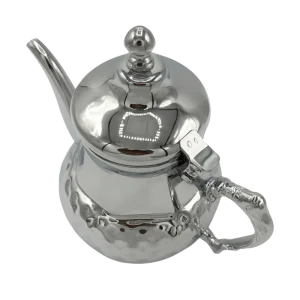Bonomi WT-TP126-08C Théière Silver Bombée 0.8L – Élégante, Résistante et Design Classique