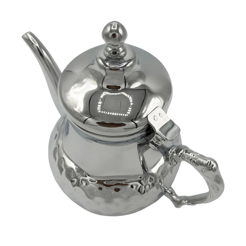 Bonomi WT-TP126-08C Théière Silver Bombée 0.8L – Élégante, Résistante et Design Classique