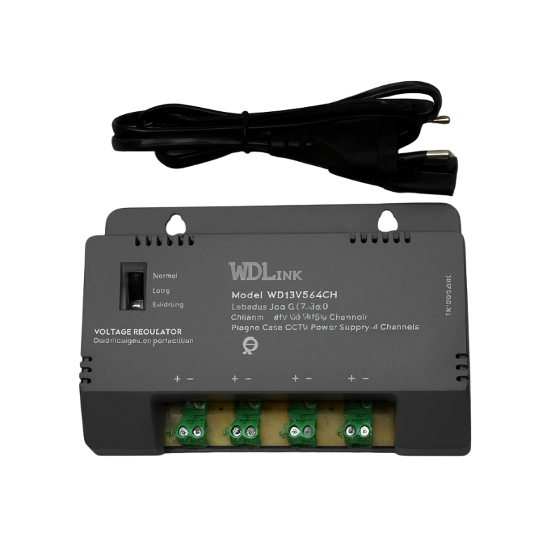 Bloc d’Alimentation WD12V5A4CH – Alimentation 12V 5A 4 Canaux, Sécurisée et Stable pour CCTV et LED