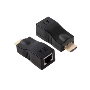 Adaptateur HDMI vers RJ45 – Extendeur HDMI sur Câble Réseau, Transmission Haute Définition jusqu’à 30m