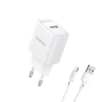 oraimo OCW-E66SC53 – Chargeur mural compact 10 W + câble Type-C 1 m, Charge fiable & Sécurité intégrée
