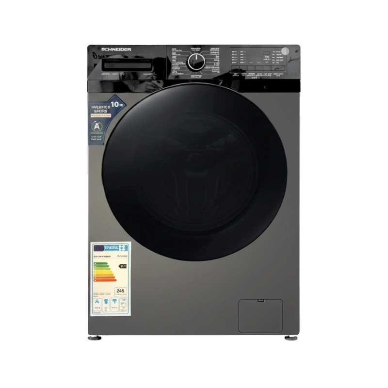 SCHNEIDER CSC90IN22 Machine à Laver 9 kg Inverter – 1200 tr/min, Gris