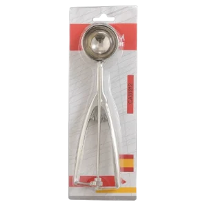 CUILLÈRE À GLACE EN INOX CAG722 – Cuillère à Boules de Glace 22CM avec Poignée à Ressort