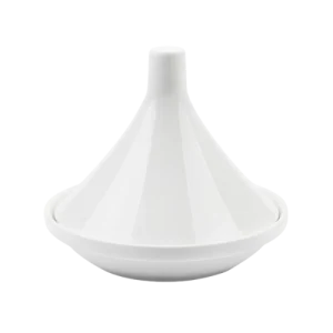Tajine Blanc AT-6272 – Plat à Tajine en Céramique Émaillée | Design Moderne et Élégant