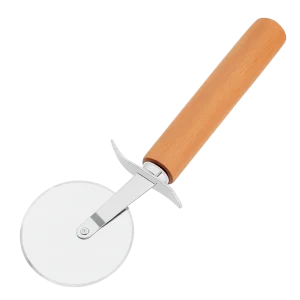 Coupe-Pizza 27 cm CPA95-19 – Roulette Tranchante en Inox avec Manche en Bois