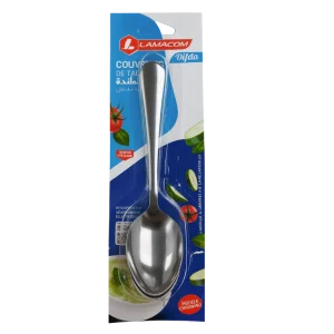 Série de 6 Cuillères de Table en Acier Inoxydable LAMACOM 1902-B6 | Élégantes et Durables