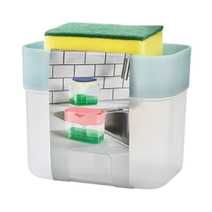 Distributeur ORG-98 de Liquide Vaisselle avec Éponge – PORT SAVON EN PLASTIQUE