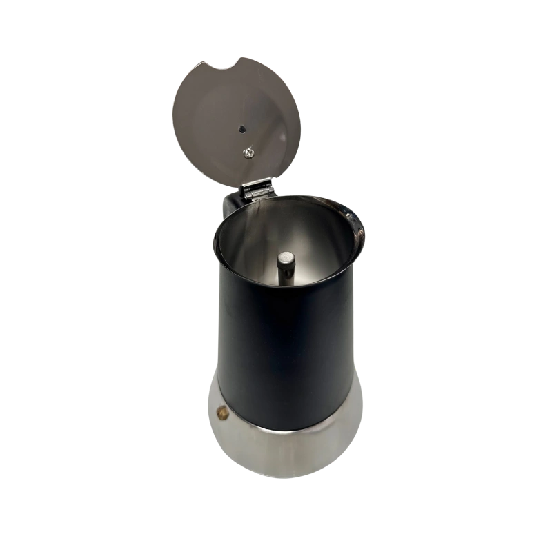 TATCH JUN400-NOIR – Cafetière Italienne 4 Tasses Noire en Aluminium et Inox – Image 4