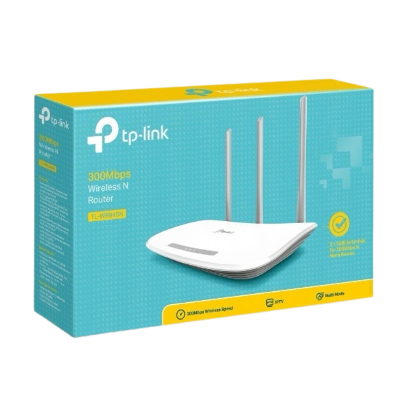 TP-Link TL-WR845N – Routeur WiFi N300 2,4 GHz 300 Mb/s • 3 Antenne 5 dBi • 4 Ports LAN 10/100 – Image 2