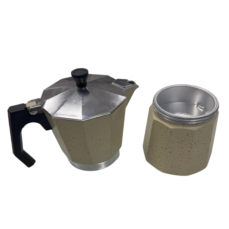 TATCH KS300 Cafetière Italienne Granit 3 Tasses – Design Élégant et Résistant pour Espresso Parfait – Image 2