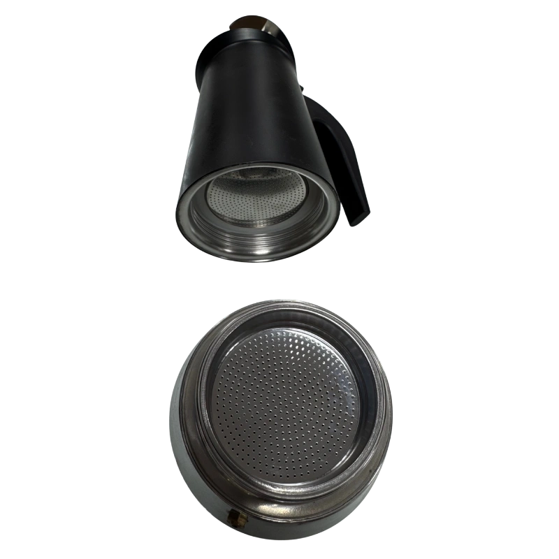 TATCH JUN400-NOIR – Cafetière Italienne 4 Tasses Noire en Aluminium et Inox – Image 2