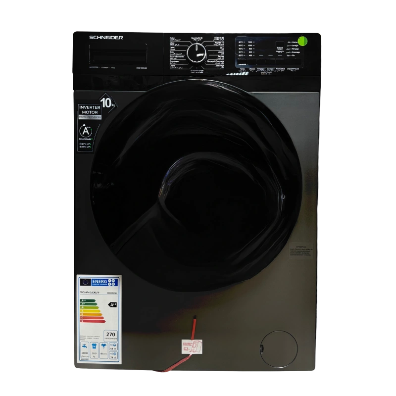 SCHNEIDER CSC90IN22 Machine à Laver 9 kg Inverter – 1200 tr/min, Gris – Image 5