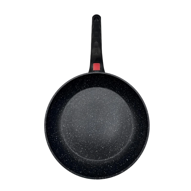 Bonomi 02HC-FRB01 Poêle avec Bouton Alarme 26×5CM – Antiadhésive, Sécurisée et Performante – Image 2