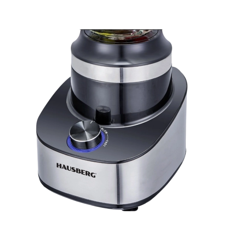 Hausberg HB-7765 Blender Électrique 500W – Bol Verre 1.5L, Corps Inox, Lames Inox et Moulin à Café Intégré – Image 2