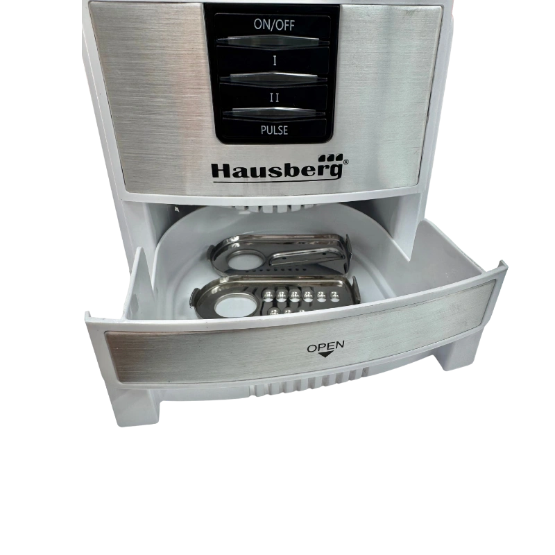 Hausberg HB-7522AB Robot Culinaire Électrique 600W – Bol 1.2L, 2 Vitesses, Lames Inox et Accessoires Multiples – Image 2