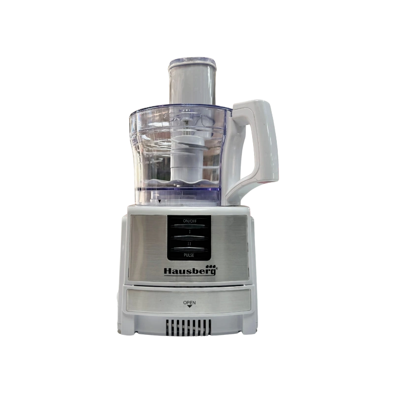 Hausberg HB-7522AB Robot Culinaire Électrique 600W – Bol 1.2L, 2 Vitesses, Lames Inox et Accessoires Multiples – Image 6