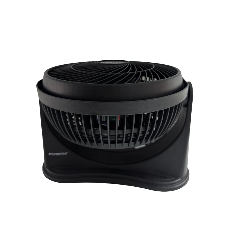 Hausberg HB-5910NG Ventilateur Turbo de Table 30W – 3 Vitesses, Silencieux et Design Noir 2 en 1 Sol & Bureau – Image 2
