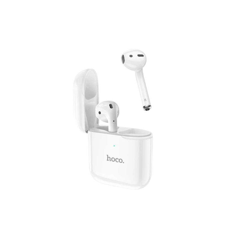 HOCO EW06 Écouteurs Bluetooth 5.1 – Vrai Stéréo Sans Fil, Autonomie 4h, Blanc – Image 3