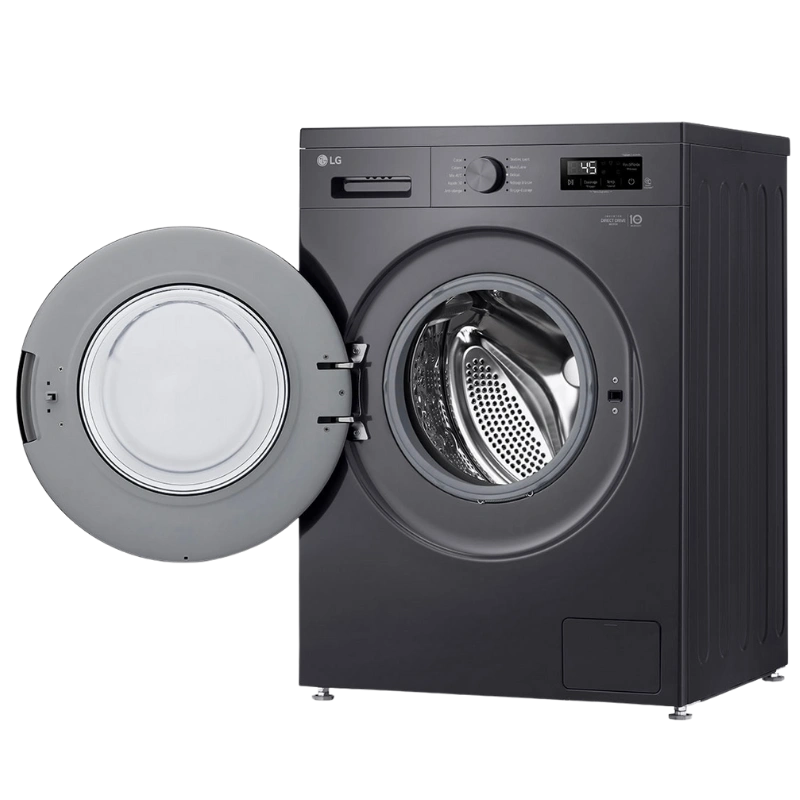 LG F2Y1TYP6J Lave-Linge Acier Noir 8 kg – AI Direct Drive, Lavage Rapide et Écran LED A+++ – Image 4