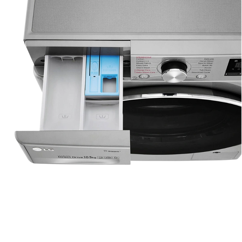 LG F2V3HYPKP Lave-Linge Gris 7 kg – AI Direct Drive, Steam™ Allergy Care et Smart Diagnosis™ A+++ – Image 4