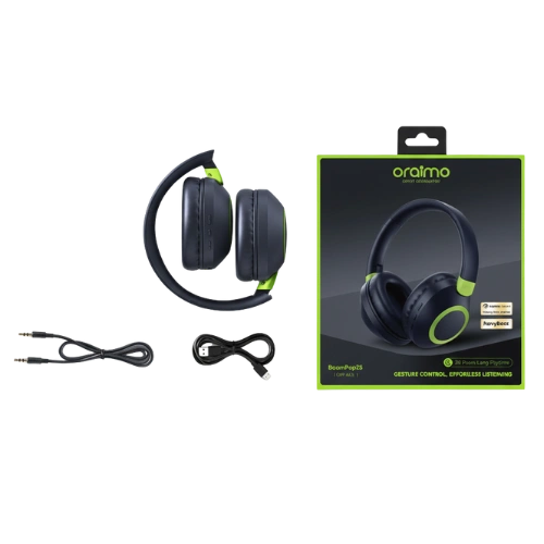 Oraimo BoomPop2S Casque Sans Fil Over-Ear ENC (Bluetooth 5.3, Large Autonomie 50h, Contrôle Gestuel) – Image 4