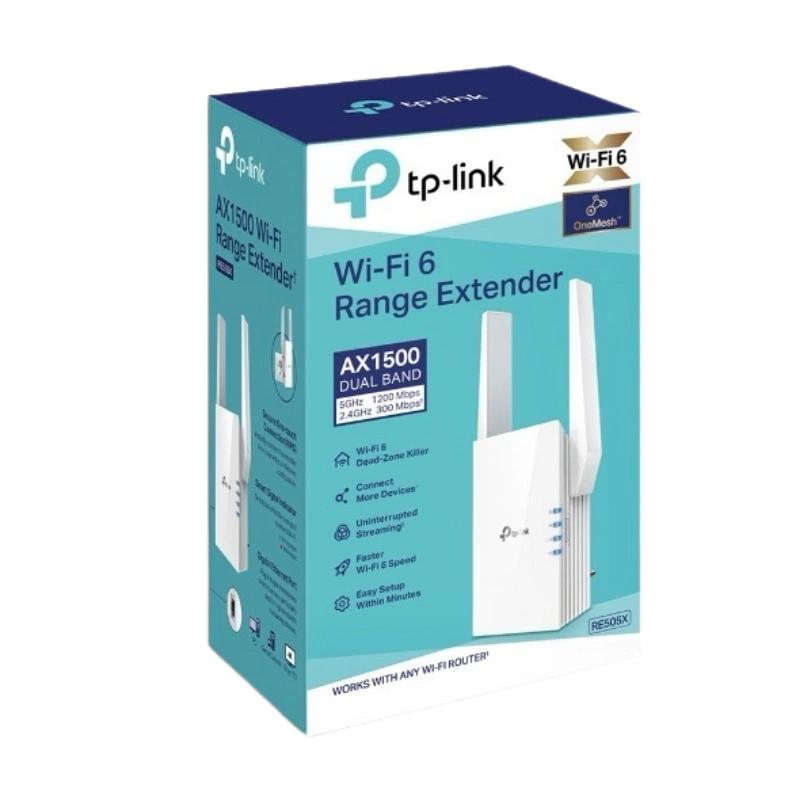 TP-Link RE505X – Extendeur de portée Wi-Fi 6 AX1500, Double bande, Port Gigabit, OneMesh compatible – Image 6