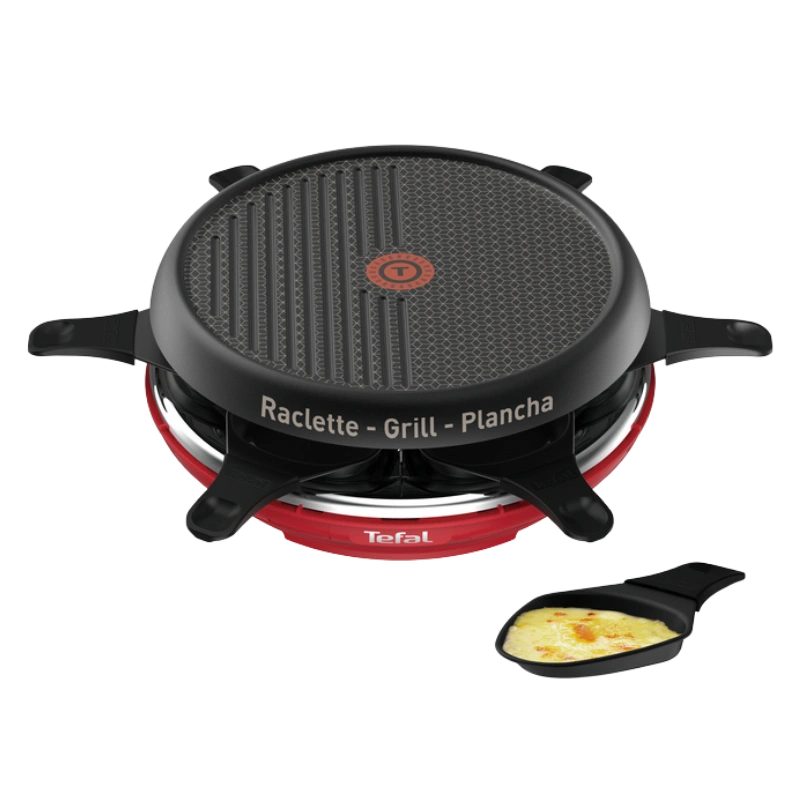 TEFAL RE12A512 Raclette Colormania Grill Plancha 6 Coupelles – Appareil 3 en 1 avec Thermo-Spot et Revêtement Antiadhésif – Image 6
