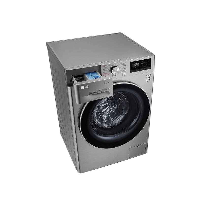 LG F2V3HYPKP Lave-Linge Gris 7 kg – AI Direct Drive, Steam™ Allergy Care et Smart Diagnosis™ A+++ – Image 2