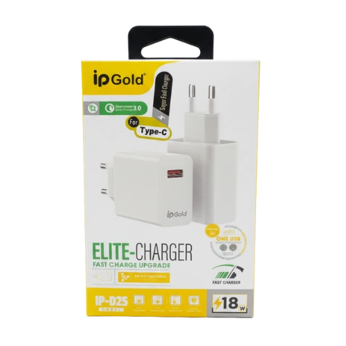 IP GOLD D25 – Chargeur Rapide Type-C 2.4A Compact et Sécurisé – Image 3