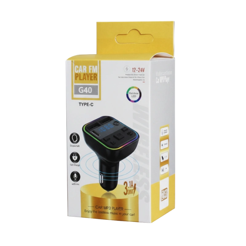 MDL02G40 Transmetteur FM Bluetooth 5.0 pour Voiture – Type-C PD, Double USB 3.1A – Image 3