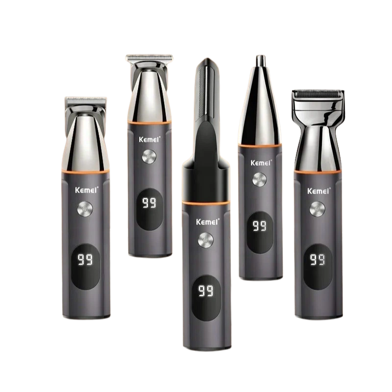 Kemei KM-5857 Tondeuse à Cheveux et Barbe Professionnelle – Haute Puissance, USB Rechargeable, Écran LCD – Image 4