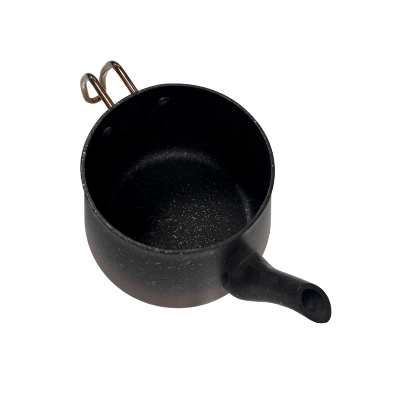 TATCH TEA_POT_1.75 – Théière Granit 1,75 L Noir et Cuivre avec Couvercle en Verre Trempé – Image 3