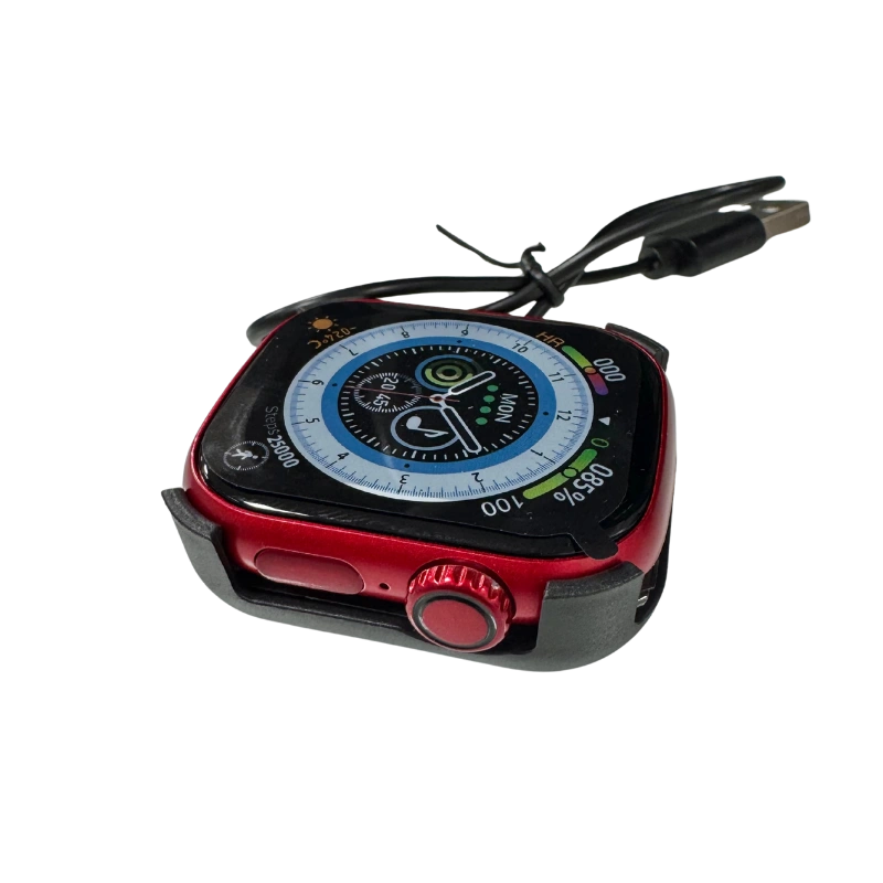 WAT02SERIE Watch Series 9 – Montre Connectée Intelligente Bluetooth avec Écran HD et Suivi Santé (Rouge) – Image 3