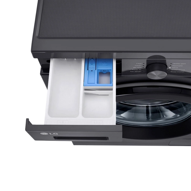 LG F2Y1TYP6J Lave-Linge Acier Noir 8 kg – AI Direct Drive, Lavage Rapide et Écran LED A+++ – Image 3