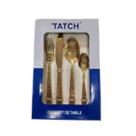 Set couverts Tatch BC3383G dorés - Produit Electromax Maroc