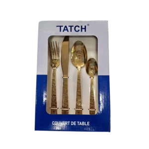 Set couverts Tatch BC3383G dorés - Produit Electromax Maroc