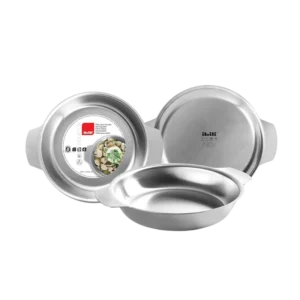 Ibili 665824 – Assiette de Service Inox 24 cm