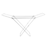 Bonomi 2971 Sèche-Linge Inox – Étendoir Pliable