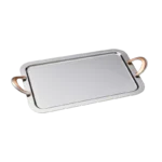 Bonomi Seden T-1 Plateau en Inox avec Anses Dorées