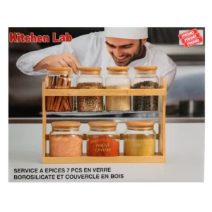 Service épices OMR-BG-7 7 pots - Produit Electromax Maroc
