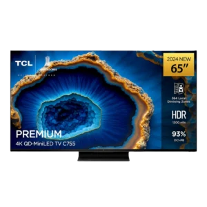 TCL 65C755 TV 65&Prime; Mini LED QLED – 4K UHD, 144Hz, Go... - Produit Electromax Maroc