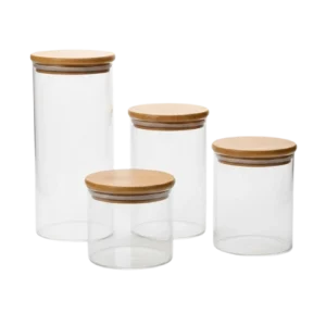 Kraft Service Épices GIF-GPG-4S – Lot de 4 Bocaux en Verre