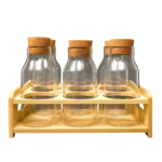 Kraft Service Épices GIF-IK-406 – Set de 6 Bocaux en Verre - Produit Electromax Maroc